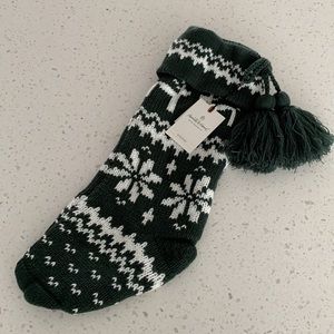 NWT HEARTH & HAND Knit Tasseled Holiday Stocking